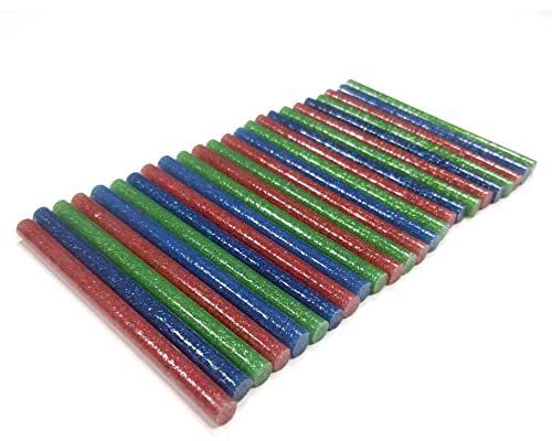 Glitzer Heißkleber Bunte Glitzer Aufkleber Stick Heißkleber für Pistole 24 Stück 7 x 100 mm