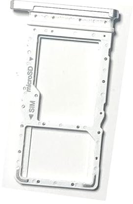 Micro SD Holder Nano SIM Card Tray Replacement for Samsung Galaxy Tab A7 10.4 2020 SM-T500 (Silver)