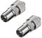PENCILUPNOSE 2x Male Coaxial Co-Axial TV Aerial Connector Plug (2 Pack) for Television RF Cable Freeview Metal