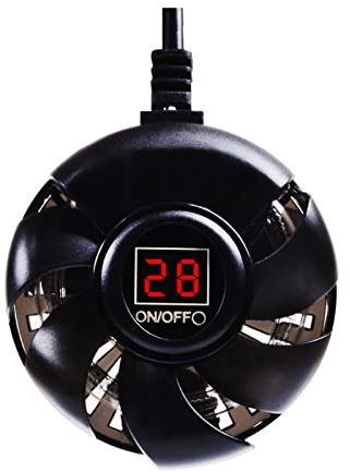 KBUYS Varilla Calefactora Tortuga Bajo Nivel Agua Pequeña Varilla Calentamiento Termostato Automático,50W