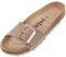 Palado Pantoletten Damen Malta EGS Matt – bequeme Sandalen Made in Spain - Hausschuhe mit dämpfendem Kork-Fußbett - modische Sommerschuhe Dunkelbeige UK8 - EU41