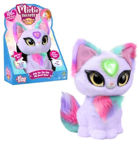 Mistie Secrets, MY0002 Plüschtier mit elektronischen Funktionen, spricht auf Französisch, nur du kann Seine Geheimnisse hören, magisches Herz, Modell Trixie, Spielzeug für Kinder ab 4 Jahren