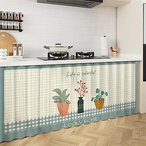 LIVEINU Schrankvorhänge für Küche, Kleiderschrank, Badezimmer, Privatsphäre Gardine, Staubdichter Vorhang für Regale, hängende Tür, Japanische Noren Selbstklebend, Grau, 120x80cm