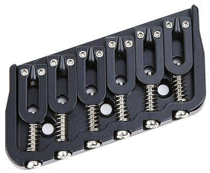WSC Partsland 6-String Multi Scale Fixed Guitar Bridge - Gitarren Ersatzteil