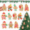 MILIAFLICK 12 Stück Weihnachtsbaum Anhänger Weihnachtsbaum Deko Lebkuchenmann Weihnachtsbaumschmuck Christbaumschmuck Lebkuchen Anhänger Christmas Tree Decorations Weihnachtsbaum Schmuck Deko
