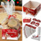 Gebäcktüten Pralinenschachtel 36er Set | Pappschachtel Polybeutel Anhänger Band | Weihnachtsplätzchen Pralinen Geschenktüten (1 x 36er Set Gebäckschachteln)