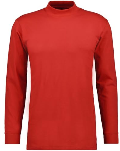 RAGMAN Herren Stehkragenshirt Langarm