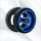 KmoNo Ersatzräder, Vorderräder für Rollstühle，100mm/120mm Ersatzräder Rollstuhl Vorderrad,PU,Mit Lager,Universal Rollstuhl Ersatz Rad Zubehör, Rot (Farbe : Blue, Größe : 120mm/5in)