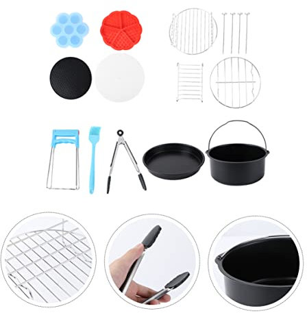 Ciieeo Accesorios para Freidora De Aire De Cesta Freidora De Aire Accesorios Complementos Air Fryer para Ollas para Freír