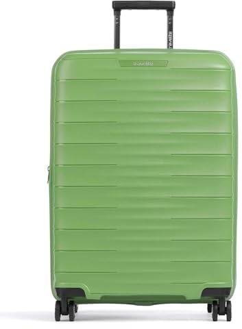 Travelite Koffer mittelgroß, MOOBY M erweiterbar, Kratzfeste Hartschale, mit recyceltem Material, 66 cm, 73-80 l, 3,4 kg, Trolley mit 4 Doppelrollen & TSA-Schloss – Reisekoffer mit extra Stauraum