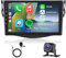 Hodozzy 8 Core 4G+64G Autoradio für Toyota RAV4 2007-2012 Android 9 Zoll IPS Touchscreen Bildschirm Navi Carplay Wireless Android Auto Mirror Link 2 DIN Radio Bluetooth DSP WiFi FM RDS Rückfahrkamera