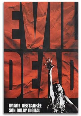 Zamou Evil Dead Leinwand-Poster, Wandkunst, dekoratives Wohnzimmer-Poster, Schlafzimmer-Poster, 30 x 45 cm, ungerahmter Stil