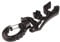 YUYTE Tauchen schlauchhalter, Diving Doppelter BCD-Schlauchhalter mit Clip-Schnallenhaken, 3 Schlauchklemmen, 360 ° Drehbar, Stabile Aufbewahrung von Nieder-/Hochdruckschläuchen (Black)