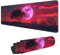 Red Mouse Mat 1200x600x3mm,Moon Mouse Pad,Extra Large Gaming Mousepad Waterproof,Desk Protector Mat with Anti-Slip Base,Computer Keyboard Pad for Gaming,Office and Home,Gift M-34