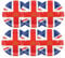 Red, White and Blue Classic Union Jack Plate - Pack of 3 (30 Plates) - Ve Day Party British Celebration - Perfect for British, Historic, Street Parties
