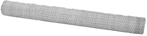 vidaXL Hexagon Fence 1.6 x 25 m Galvanised Steel Silver | Built to last, Hot-dip galvanised steel, Tough metal construction