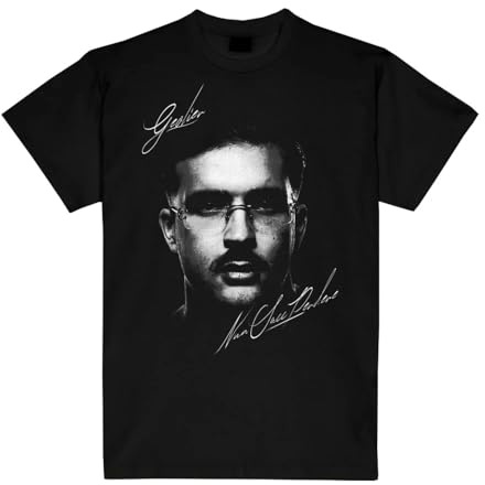 GEOLIER OFFCIAL - Maglia Nun SACC’ Perdere Firmata - Nuova Collezione - T-Shirt in Cotone di altissima qualità - Unisex (IT, Testo, M, Regular, Regular, Standard, Nero)