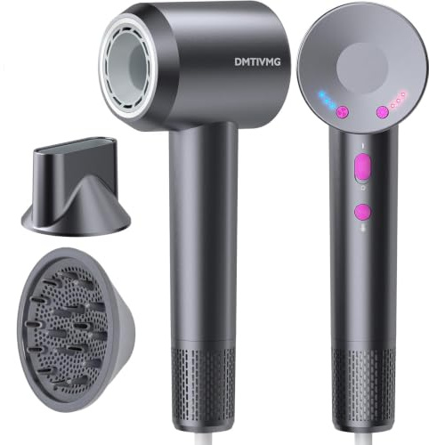 DMTIVMG Asciugacapelli Ionico ad Alta Velocità 1600W con Diffusore