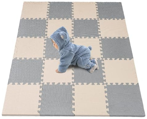 20er-Set Krabbelmatte Baby & Spielmatte Baby – 30 × 30 × 1 cm Puzzlematte Baby aus Eva, Weiche Puzzle Matte/Baby Spielmatte, rutschfeste & wasserdichte Krabbeldecke für Baby und Spielmatte Kinder