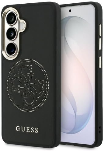 CG MOBILE Guess Perforiertes Logo kompatibel mit MagSafe Hülle für Samsung Galaxy S26 (Schwarz)