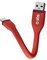 SBS Micro Cavo Dati e Ricarica, Lunghezza 12 cm, Connettori Lightning - USB, Finitura Piatta Antigroviglio, per iPhone 14, 13, 12, 11, SE 2020, X, 8, 7, 6s, 6, iPad, iMac, MacBook, rosso