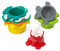 Infantino Stacking Cups With Water Mill, set of 8 pieces ( 7 pyramids + 1 water mill)