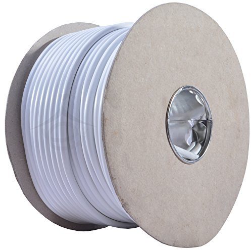 All Lengths 3093Y Heat Resistant 1.5mm 15 AMP Electrical Cable White Round 3 Core Wire Flex (10m)