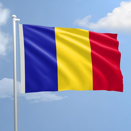 Bandera Rumanía de tela náutico tamaño 100 x 150 al Production