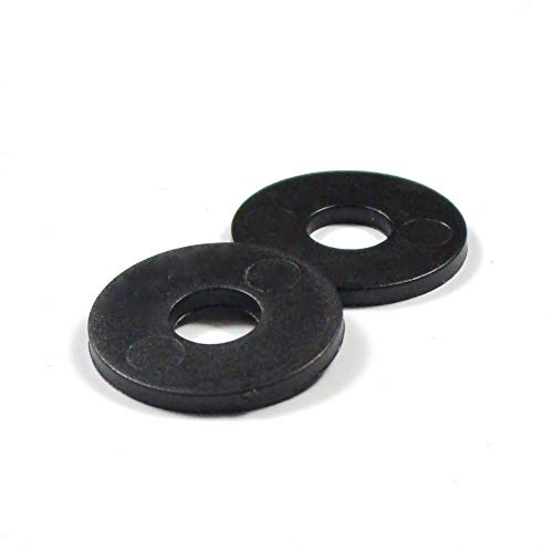 Ajile Große Kunststoff Unterlegscheibe Polymerscheibe Beilagscheibe DIN9021 Isolierend aus Polyamid PA SCHWARZ für 4 mm M4 Metrisches Gewinde Schrauben - 50 Stücke - RLA104x50-FBA