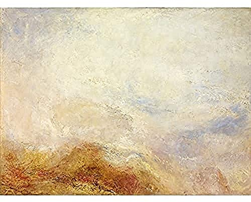 Jmw Turner A Mountain Scene Val Daosta Art Print Canvas Premium Wall Decor Poster Mural