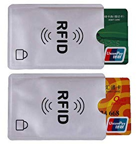 Universal RFID Blocking Credit Card Sleeves | 10 Pack of Contactless Card Protection Holders for Identity Theft Protection - Ideal for Debit and Credit Cards, ID & Key Cards