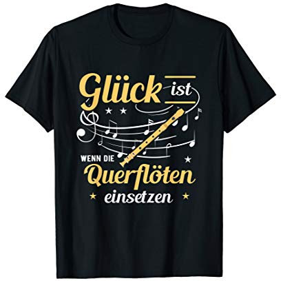 Lustiges Querflöte Flöte Shirt Querflöte Geschenk T-Shirt