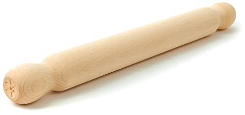 Tuuli Kitchen Profesional Rodillo Amasar Pizza Galletas Pastel Pasta Cocina Madera 40 cm
