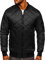 BOLF Herren Bomberjacke Leichte Übergangsjacke mit Stehkragen Steppjacke Fliegerjacke Pilotenjacke College Jacke Baseball Freizeitjacke Blouson J.STYLE MY-01 Schwarz XXL [4D4]