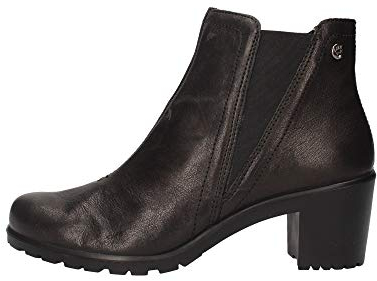 Enval - Stivaletto in Pelle Nera Tacco 6 cm