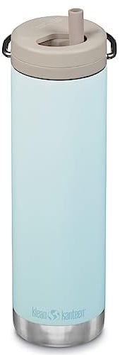Klean Kanteen TKWide 20oz (w/Twist Cap) Botella, Unisex Adulto, Blue Tint (BT)