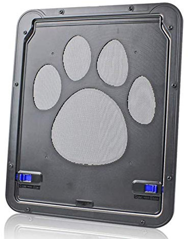 Puertas para Perros Hua Puerta para Mascotas/Solapa para Gatos para Animales Pequeños/Medianos, Puerta Abatible Magnética ABS para Puerta Mosquitera, 2 Tamaños (Size : 42x37cm)