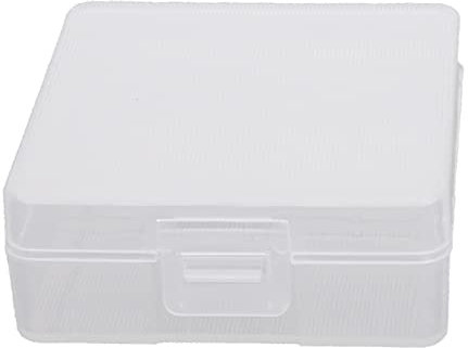 Heyiarbeit Battery Organizer Box PP Battery Storage Case Battery Holder Storage for 9V Carrying Battery Transparent 1Pcs