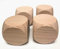4er-Set Jumbo Blanko-Spielwürfel 60x60x60mm Natur