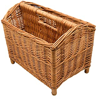 MyBer® Zeitschriftenhalter Zeitschriftenkorb Zeitungskorb Zeitungsständer Weide K1-607