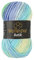 Wollbiene Batik Wolle mit Farbverlauf mehrfarbig 100g Multicolor Strickwolle Häkelwolle (5010 blau grün aqua)