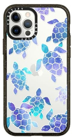 CASETiFY Impact Case für iPhone 12 / iPhone 12 Pro - Turtle Bay - Clear Black