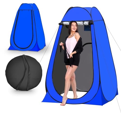 TUKAILAi Pop Up Tent for Camping Privacy Shelter -Portable Outdoor Shower Toilet Tent with Sunshade Beach Changing Room & Dressing Shelter for Fishing Picnic - Instant Setup with Carrying Bag