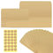 Kleine Samentütchen Set, 50 Stück 6 * 10cm + 50 Stück 9 * 16cm Mini Papiertüten, Braun Kraftpapier Tüten für Gastgeschenke,Weihnachten,Münzumschläge,Süßigkeiten,Schmuck