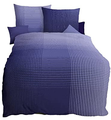 Kaeppel Mako-Satin Bettwäsche Master violett, 1 Bettbezug 200 x 200 cm + 2 Kissenbezüge 80 x 80 cm