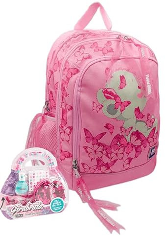 Tinta Unita Zaino scolastico Dream con Orsetto Farfalla + omaggio (rosa)