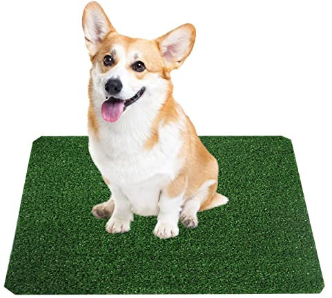 Tsuchiya Tappeto erboso per Cani - Forte assorbenza Morbida e Erba per vasino per Animali Domestici,Tappetino per pipì in Erba Artificiale per Cani e Piccoli Animali Domestici