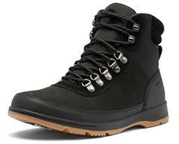 SOREL Men's Ankeny II Hiker Plus Waterproof Snow Boot, Black/Gum 10