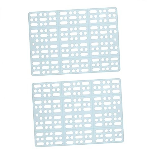 Angoily 2pièces Tapis pour Lapin Matelas De Cage Antidérapant avec Onglets Fixes Lot de Bleu