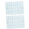 Angoily 2pièces Tapis pour Lapin Matelas De Cage Antidérapant avec Onglets Fixes Lot de Bleu